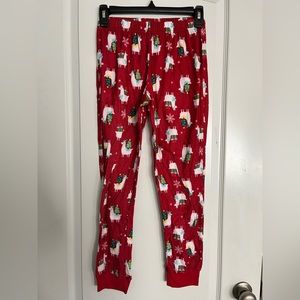 Youth 12 Christmas Llama Pajama Pants